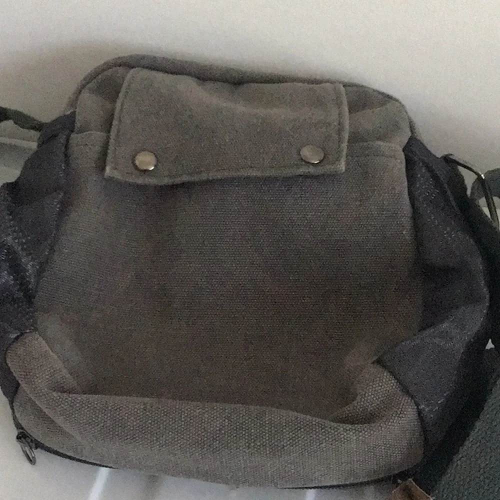 Gray Men's Crossbody Bag camping, travel utility